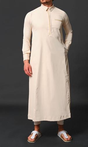 Qamis Long Sultan Col Chemise Qaba'il