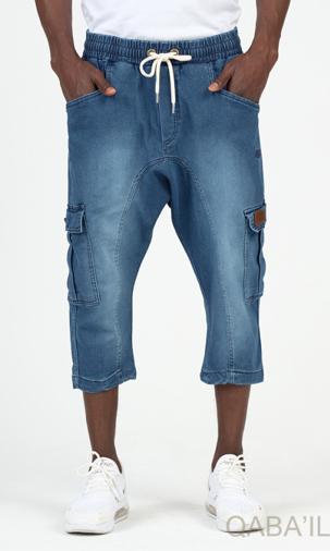 Cargo court jean stretch Qaba'il
