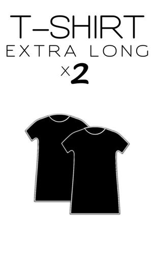 Pack t-shirts longs basiques Qaba'il