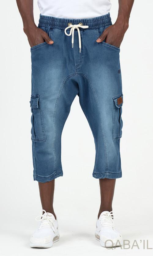 Cargo court jean stretch Qaba'il